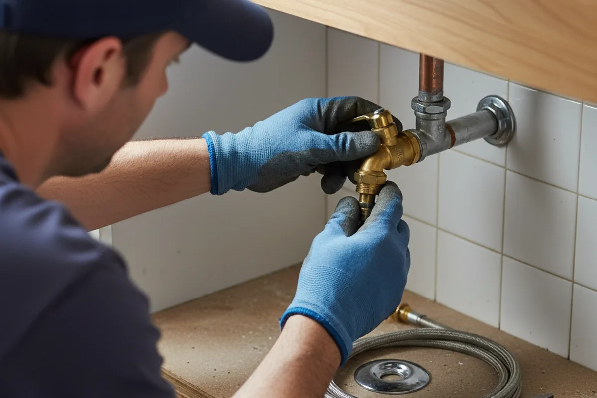 Shutoff valve and fitting work during Faucet and Fixture Repair in Wellington